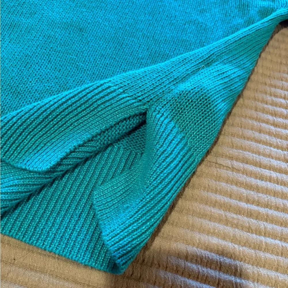 J.Crew Relaxed Linen-Cotton Blend Beach Sweater Jade Green women’s L